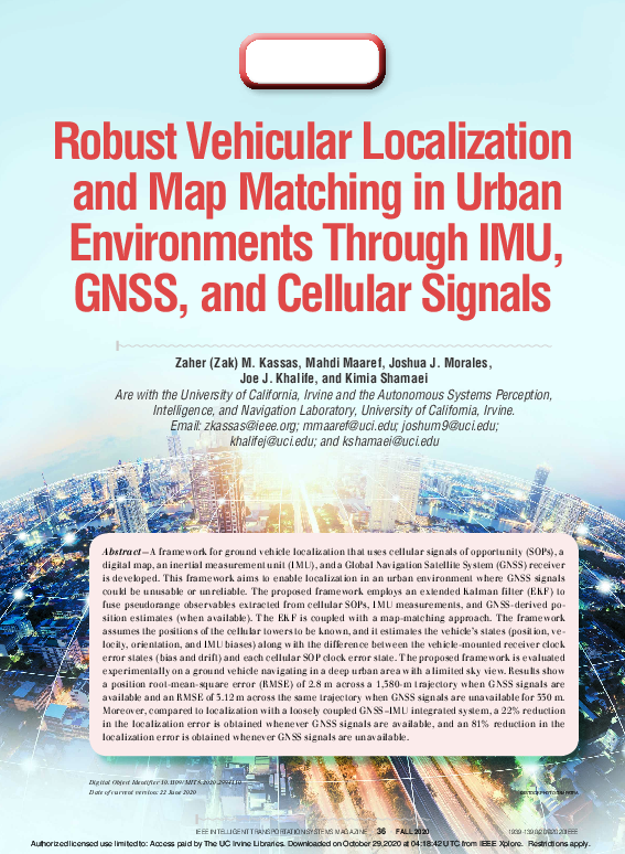 (PDF) Robust Vehicular Localization and Map Matching in Urban ...