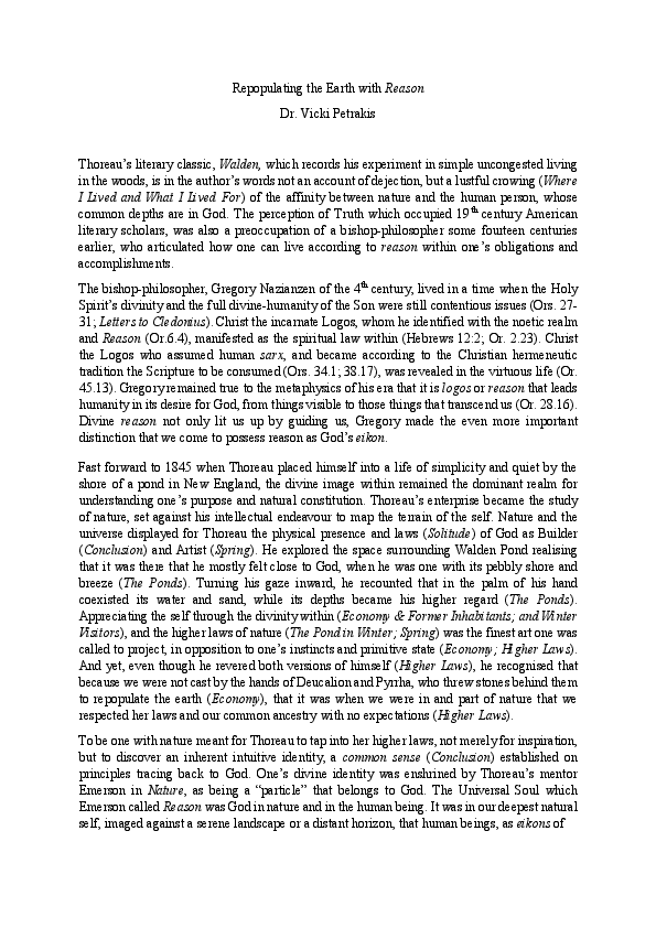 (PDF) Repopulating the Earth with Reason