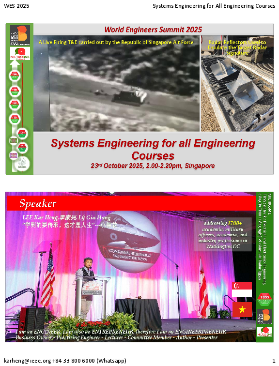 (PDF) Systems Engineering for all Engineering Courses