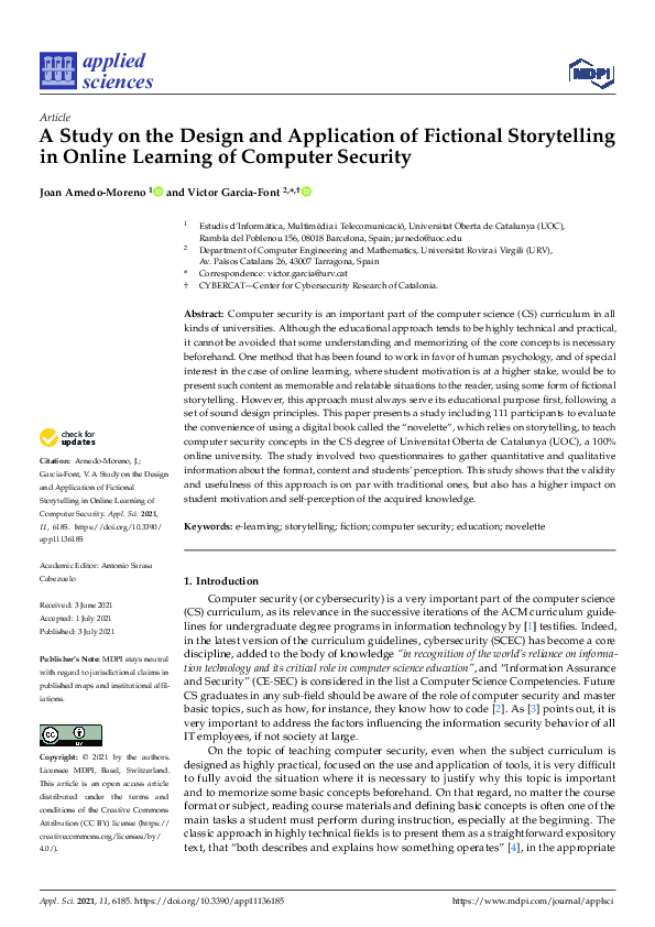 (PDF) A Study on the Design and Application of Fictional Storytelling ...