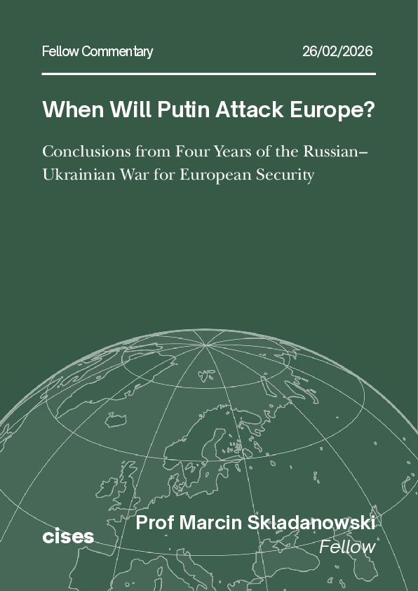 (PDF) When Will Putin Attack Europe? Conclusions from Four Years of the ...