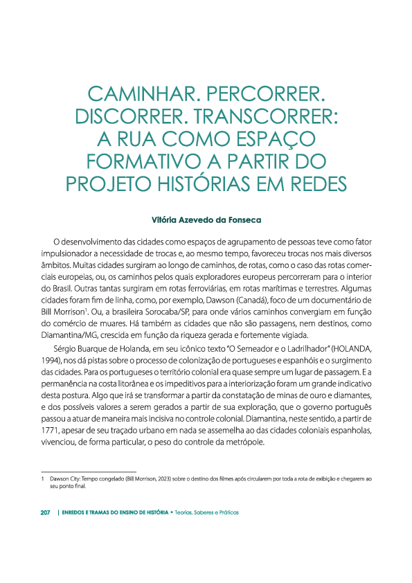 (PDF) Caminhar. Percorrer. Discorrer. Transcorrer: A rua como espaço ...