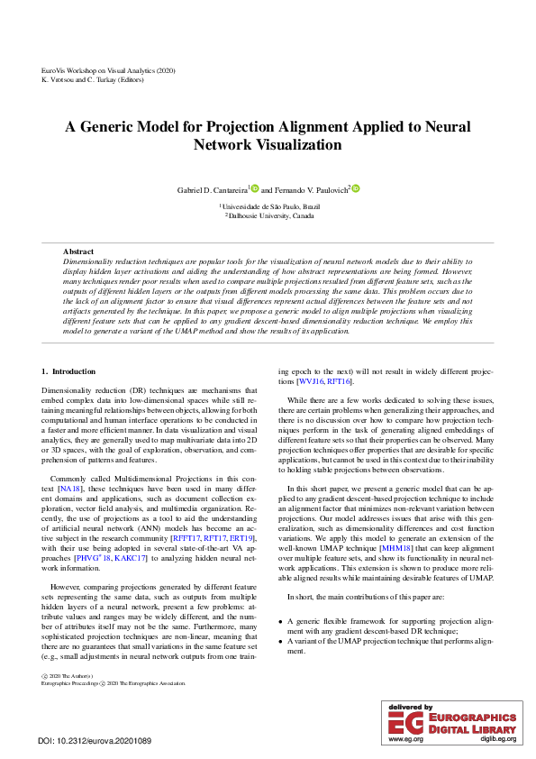 (PDF) A Generic Model for Projection Alignment Applied to Neural ...