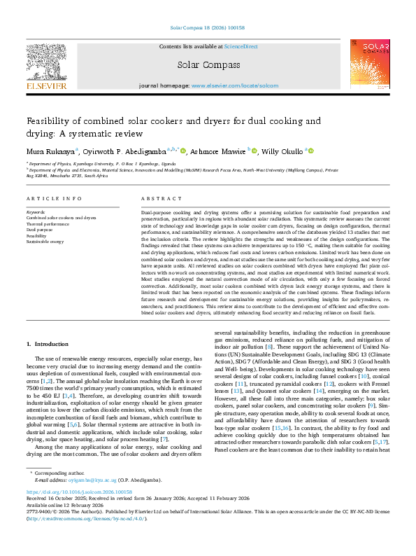 (PDF) Feasibility of combined solar cookers and dryers for dual cooking ...