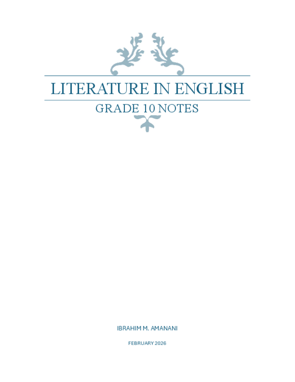 (PDF) GRADE 10 NOTES