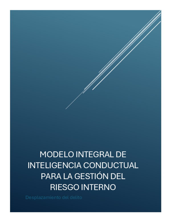 (PDF) Modelo Integral de Inteligencia Conductual para la Gestión del ...