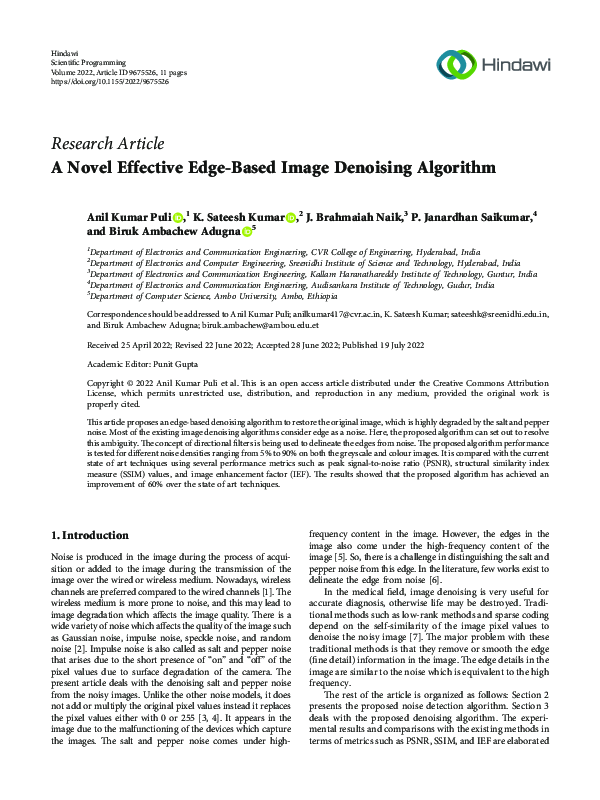 (PDF) A Novel Effective Edge-Based Image Denoising Algorithm