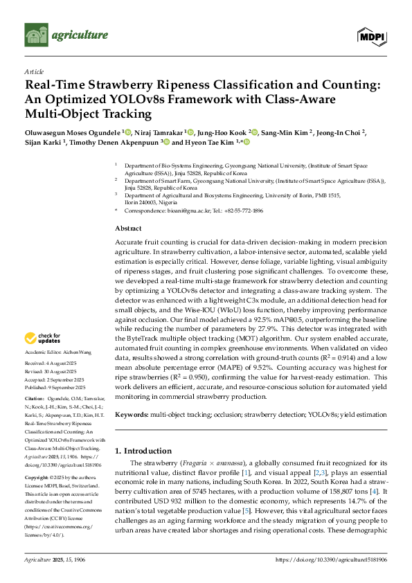 (PDF) Real-Time Strawberry Ripeness Classification and Counting: An ...