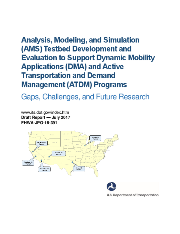 (PDF) Analysis, modeling, and simulation (AMS) testbed development and ...