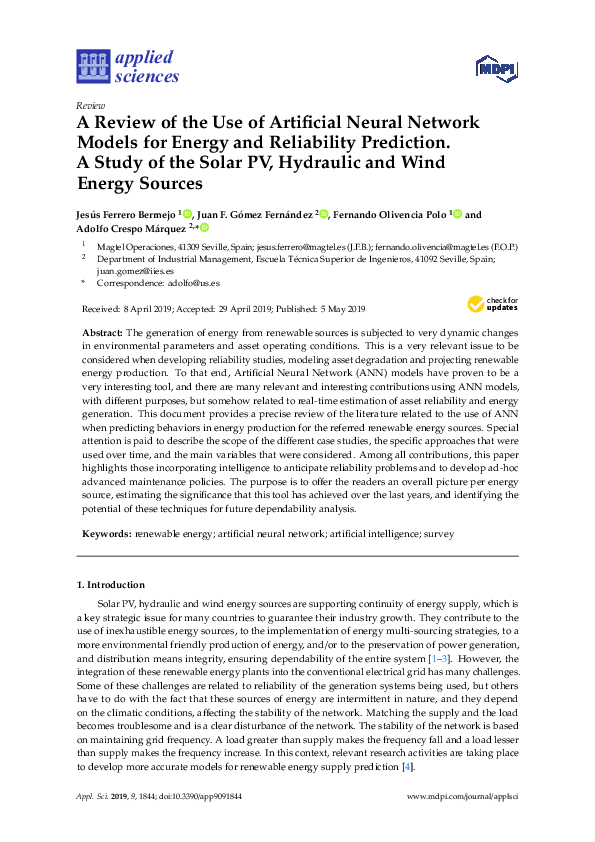 (PDF) A Review of the Use of Artificial Neural Network Models for ...
