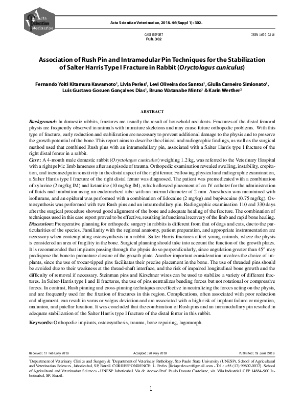 (PDF) Association of Rush Pin and Intramedular Pin Techniques for the ...