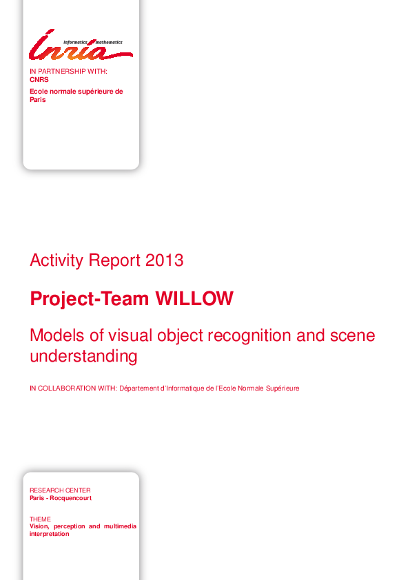 (PDF) Models of Visual Object Recognition and Scene Understanding