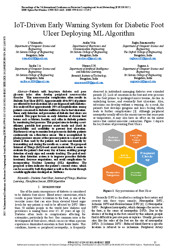 (PDF) IoT-Driven Early Warning System for Diabetic Foot Ulcer Deploying ...