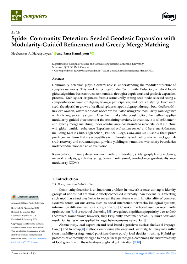 (PDF) Spider Community Detection: Seeded Geodesic Expansion with ...
