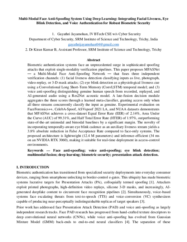 (PDF) Multi-Modal Face Anti-Spoofing System Using Deep Learning ...