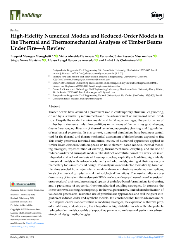 (PDF) High-Fidelity Numerical Models and Reduced-Order Models in the ...