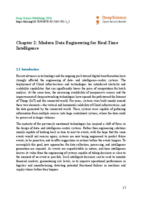 (PDF) Chapter 2: Modern Data Engineering for Real-Time Intelligence