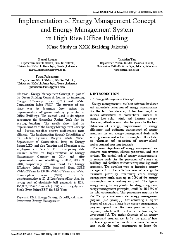 (PDF) Implementation of Energy Management Concept and Energy Management ...