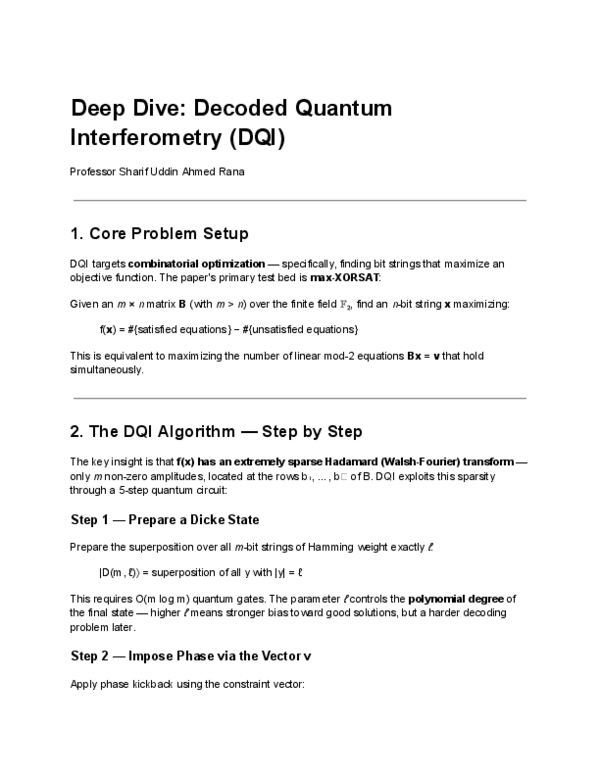 (PDF) Deep Dive: Decoded Quantum Interferometry (DQI