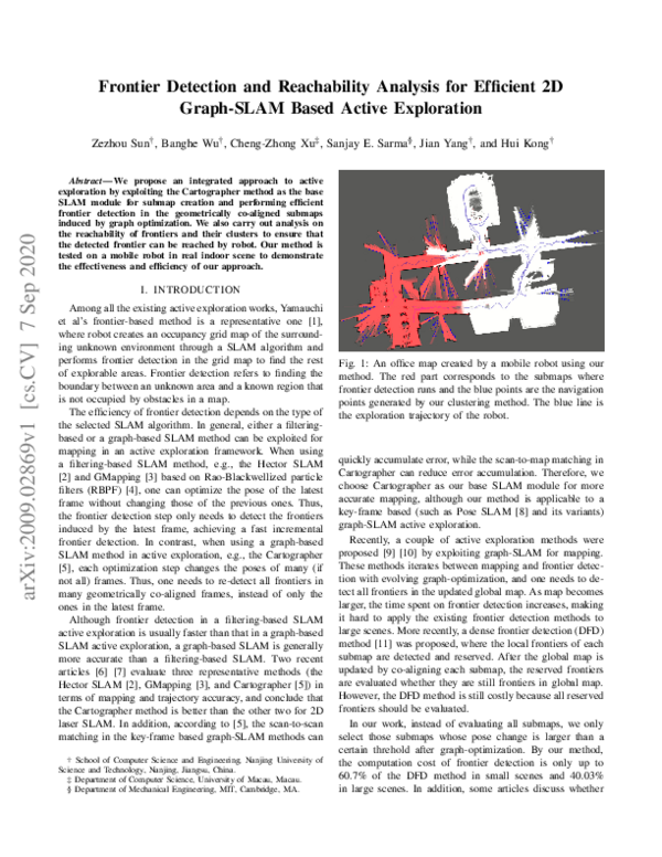 (PDF) Frontier Detection and Reachability Analysis for Efficient 2D ...