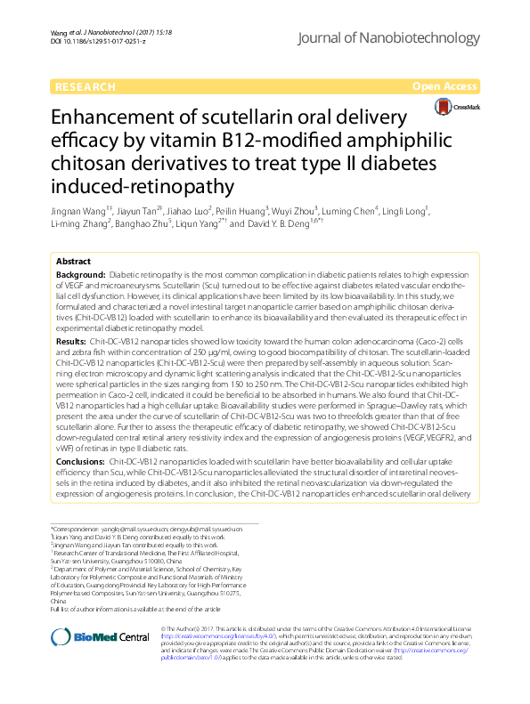 (PDF) Enhancement of scutellarin oral delivery efficacy by vitamin B12 ...