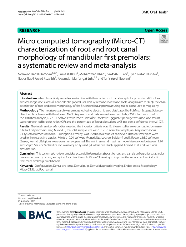 (PDF) Micro computed tomography (Micro-CT) characterization of root and ...