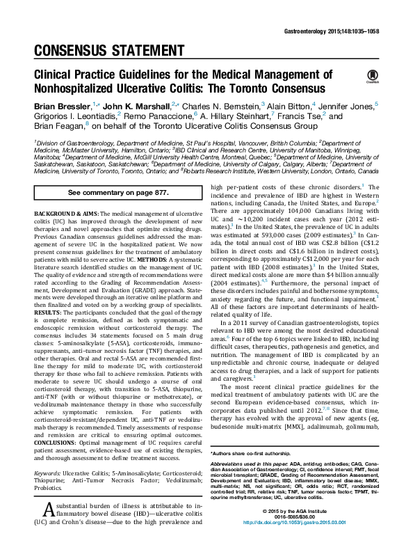(PDF) Clinical Practice Guidelines for the Medical Management of ...