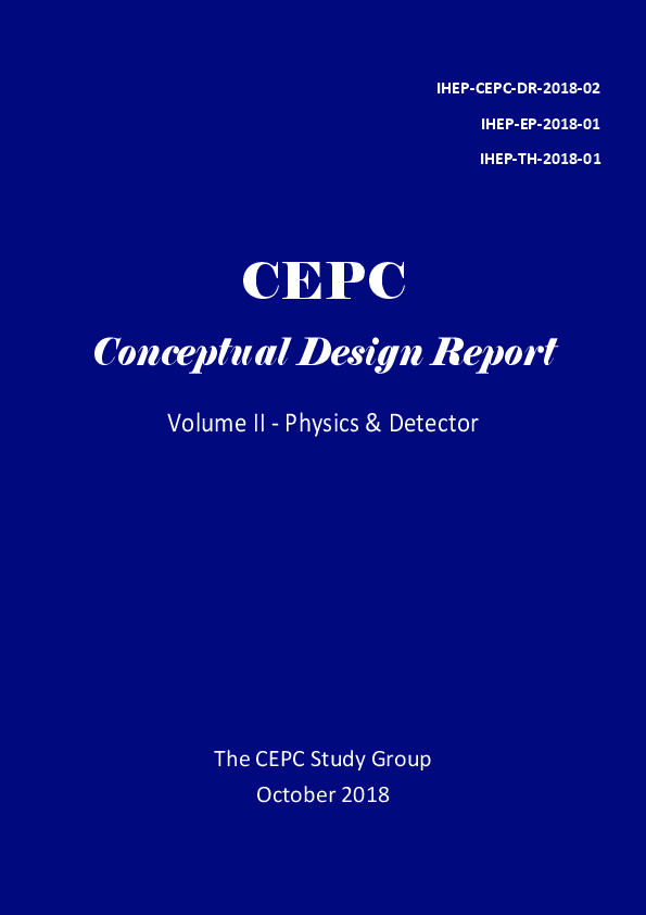 (PDF) CEPC Conceptual Design Report: Volume 2 - Physics & Detector