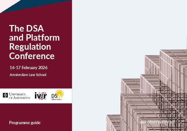 (PDF) The DSA and Platform Regulation Conference 2026, DSA Observatory ...