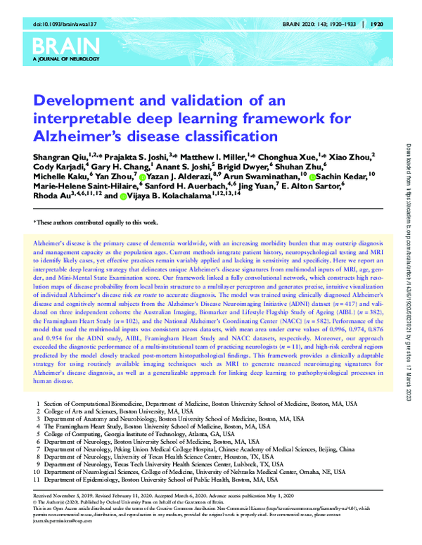 (PDF) Development and validation of an interpretable deep learning ...
