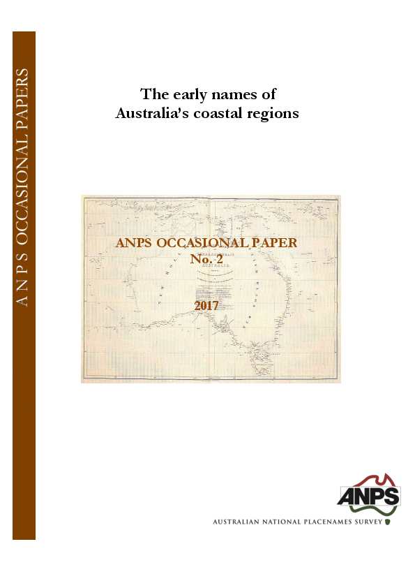 (PDF) The early names of Australia’s coastal regions