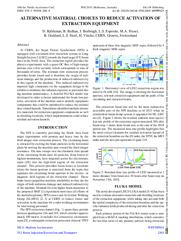 (PDF) Alternative material choices to reduce activation of extraction ...