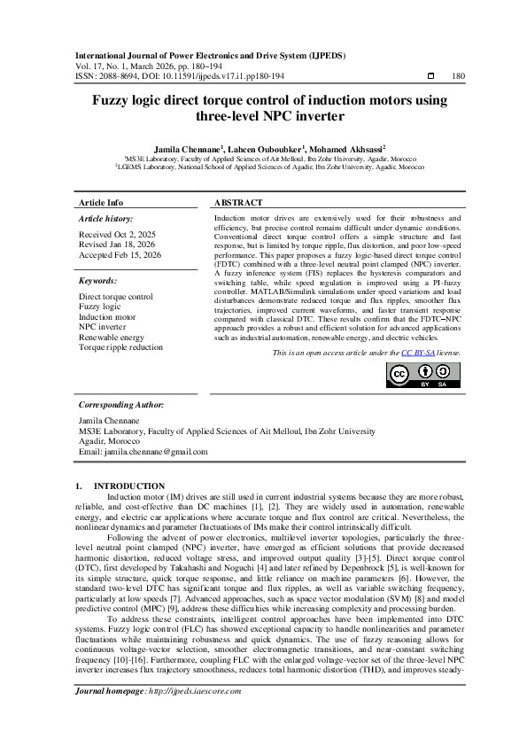 (PDF) Fuzzy logic direct torque control of induction motors using three ...