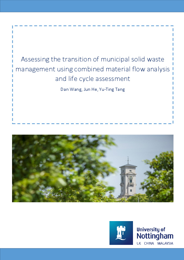 (PDF) Assessing the Transition of Municipal Solid Waste Management ...