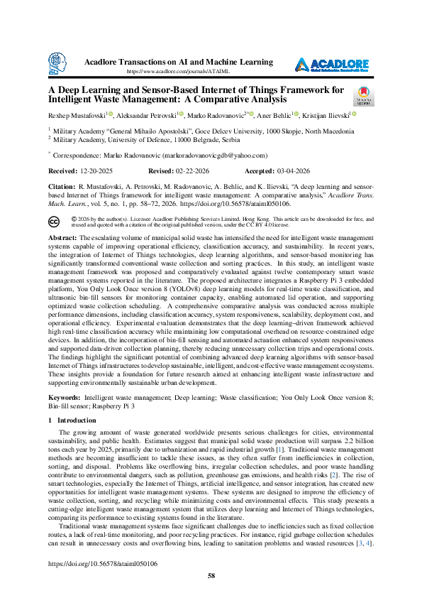 (PDF) A Deep Learning and Sensor-Based Internet of Things Framework for ...