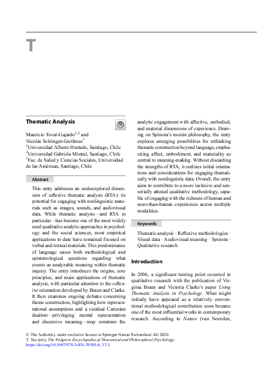 (PDF) Thematic Analysis