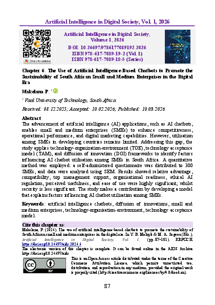 (PDF) The Use of Artificial Intelligence-Based Chatbots to Promote the ...
