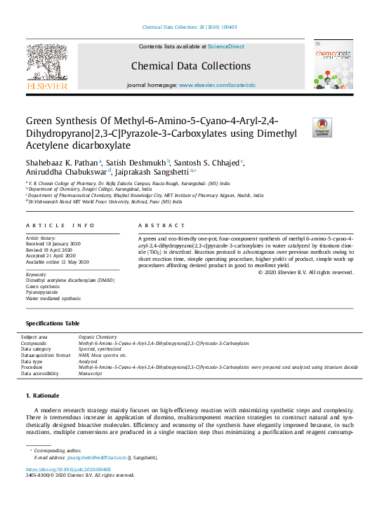 (PDF) Chemical Data Collections