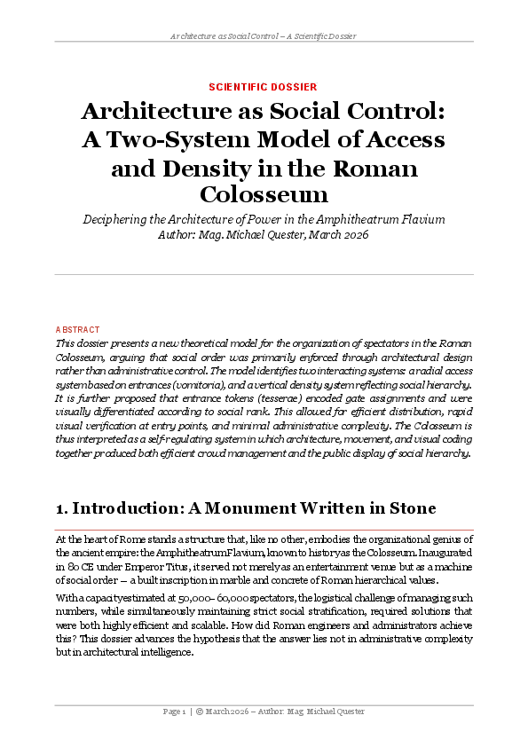 (PDF) Architecture as Social Control: A Two-System Model of Access and ...