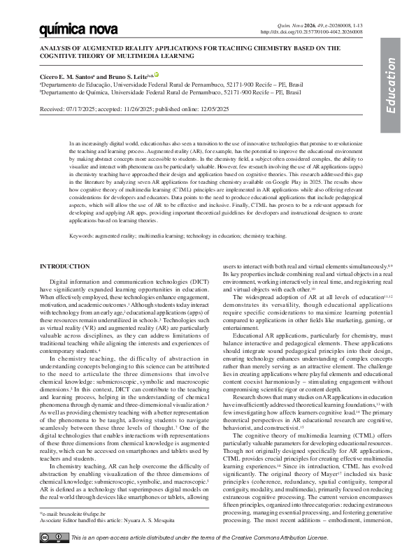 (PDF) Analysis of augmented reality applications for teaching chemistry ...
