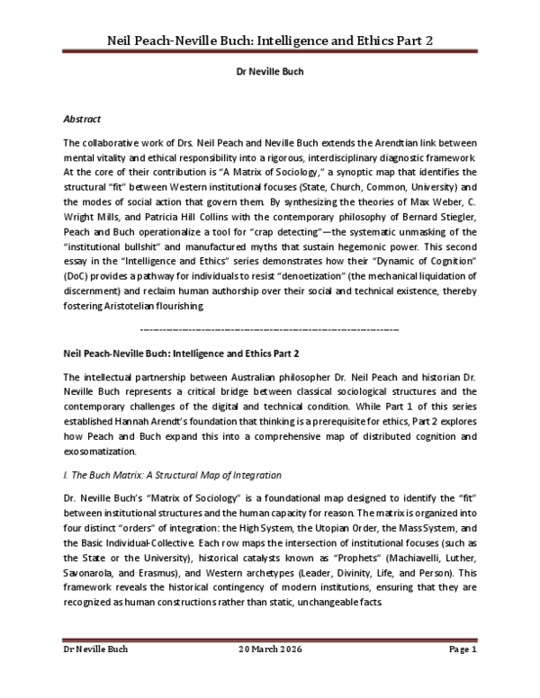 (PDF) Neil Peach-Neville Buch: Intelligence and Ethics Part 2