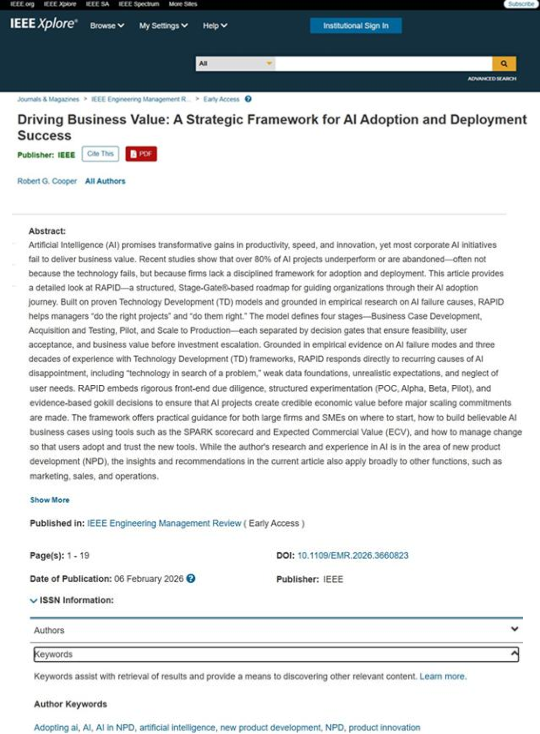 (PDF) Driving Business Value: A Strategic Framework for AI Adoption and ...