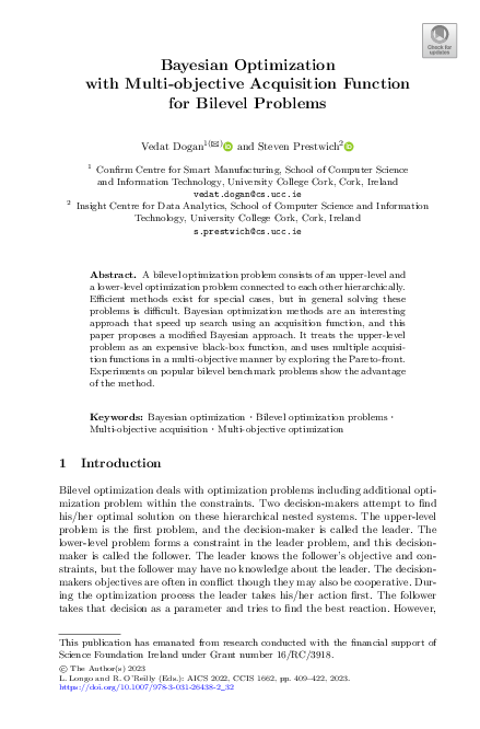 (PDF) Bayesian Optimization with Multi-objective Acquisition Function ...