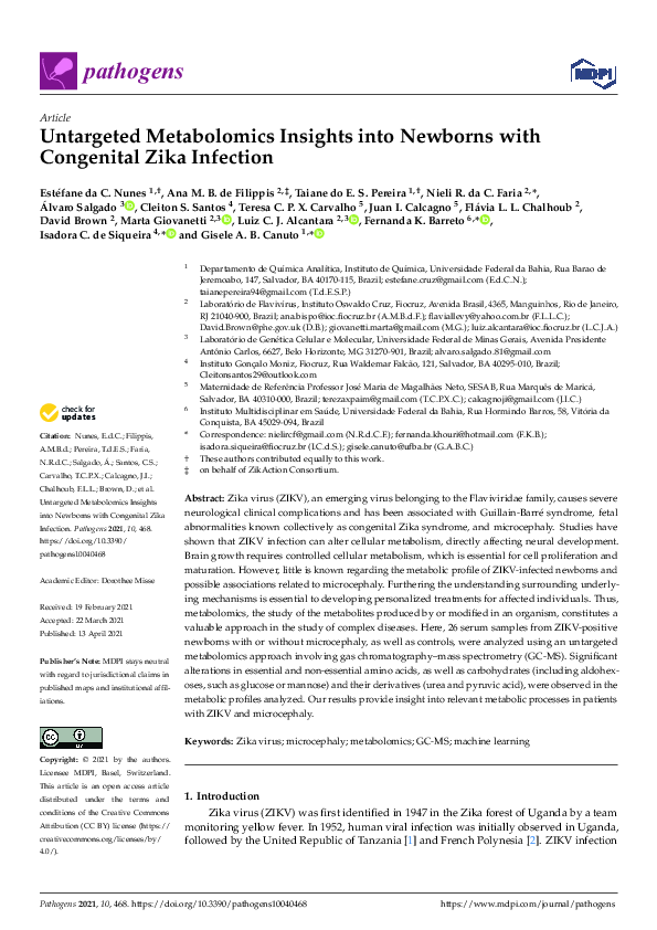 (PDF) Untargeted Metabolomics Insights into Newborns with Congenital ...