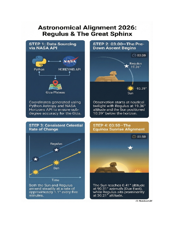 (PDF) Astronomical Alignment 2026: Regulus And The Great Sphinx