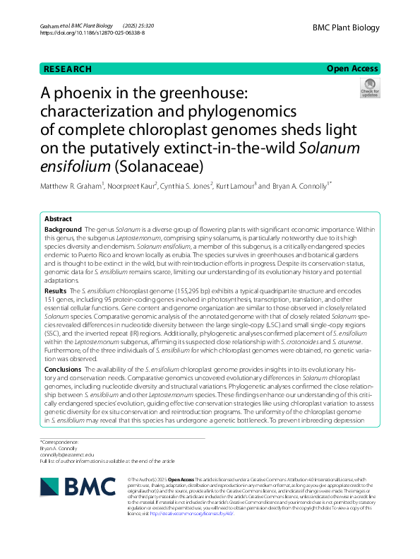 (PDF) A phoenix in the greenhouse: characterization and phylogenomics ...