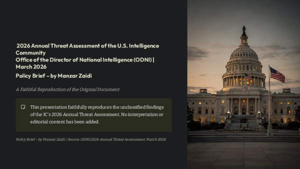 (PDF) Annual Threat Assessment of the US Intelligence Community March 2026