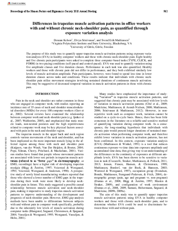 (PDF) Differences in trapezius muscle activation patterns in office ...