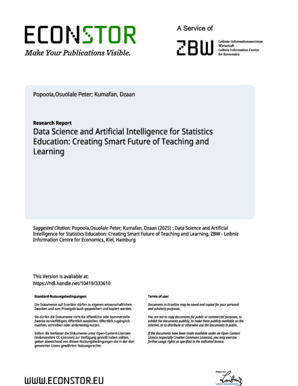 (PDF) Data Science and Artificial Intelligence for Statistics Education ...
