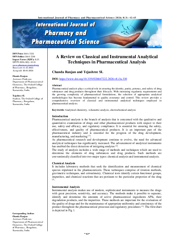 (PDF) A Review on Classical and Instrumental Analytical Techniques in ...